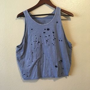 Women’s distressed Free People tank size small